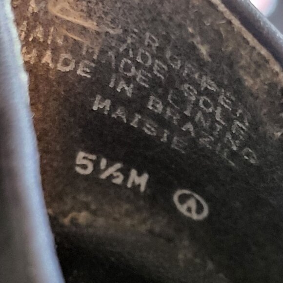 Nine West Leather Navy Blue Slip On Flat Shoes 5 1/2 M - Picture 10 of 10